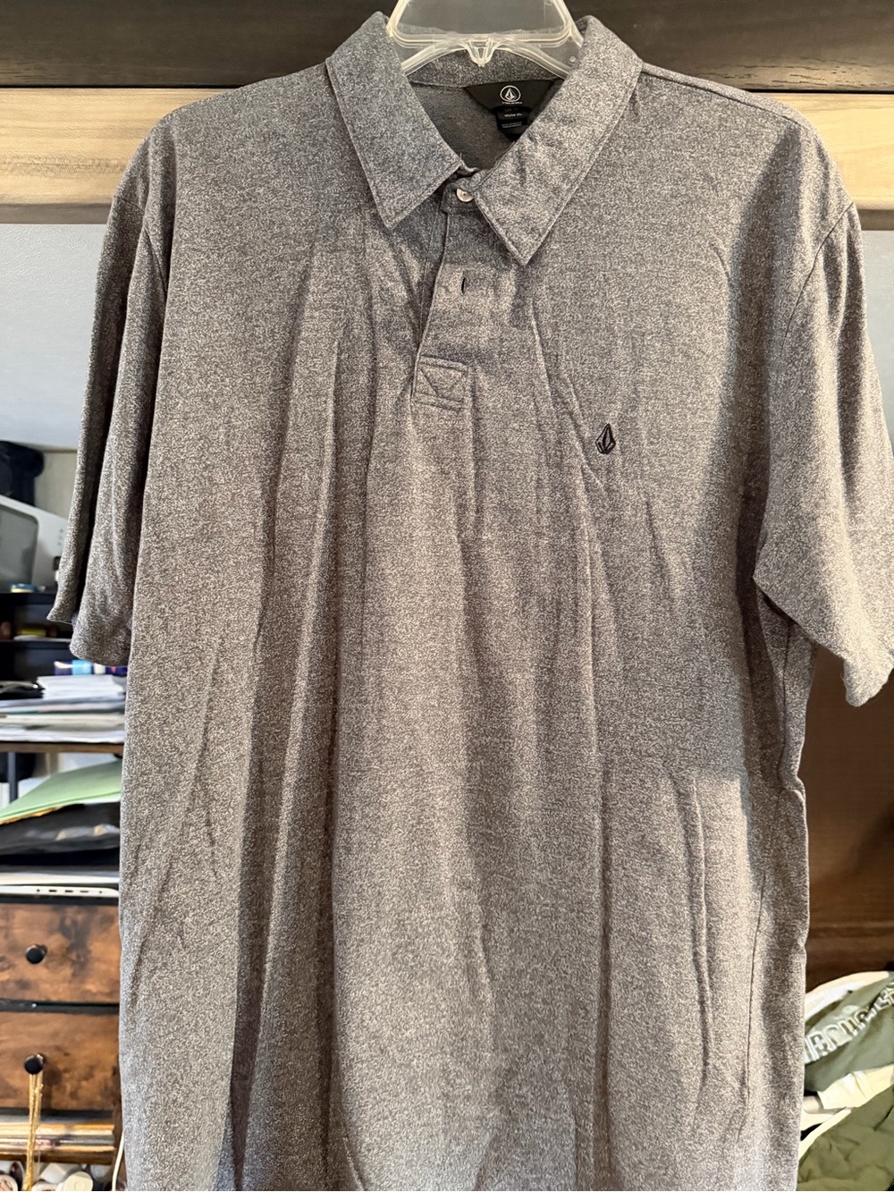 Volcom Heather Gray Short-Sleeve Polo